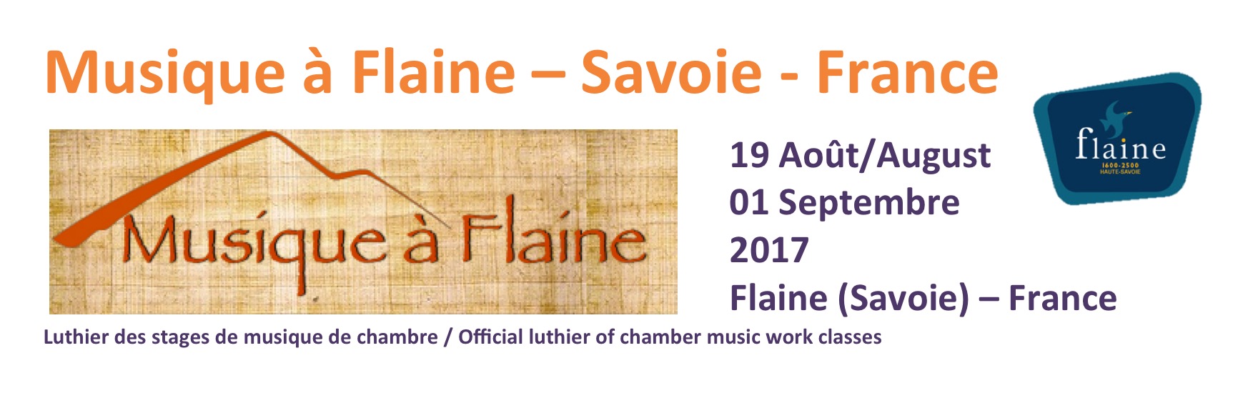 musique à Flaine 2017